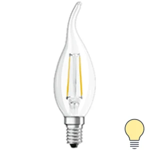 Свеча на ветру Osram E14 220-240 В 5 Вт/827 470 Лм 82655951 STLM-2181337