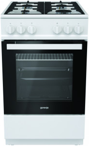 GN5112WF-B Газовая плита / 85х50х60, газовая, электроподжиг, 71 л, белый Gorenje