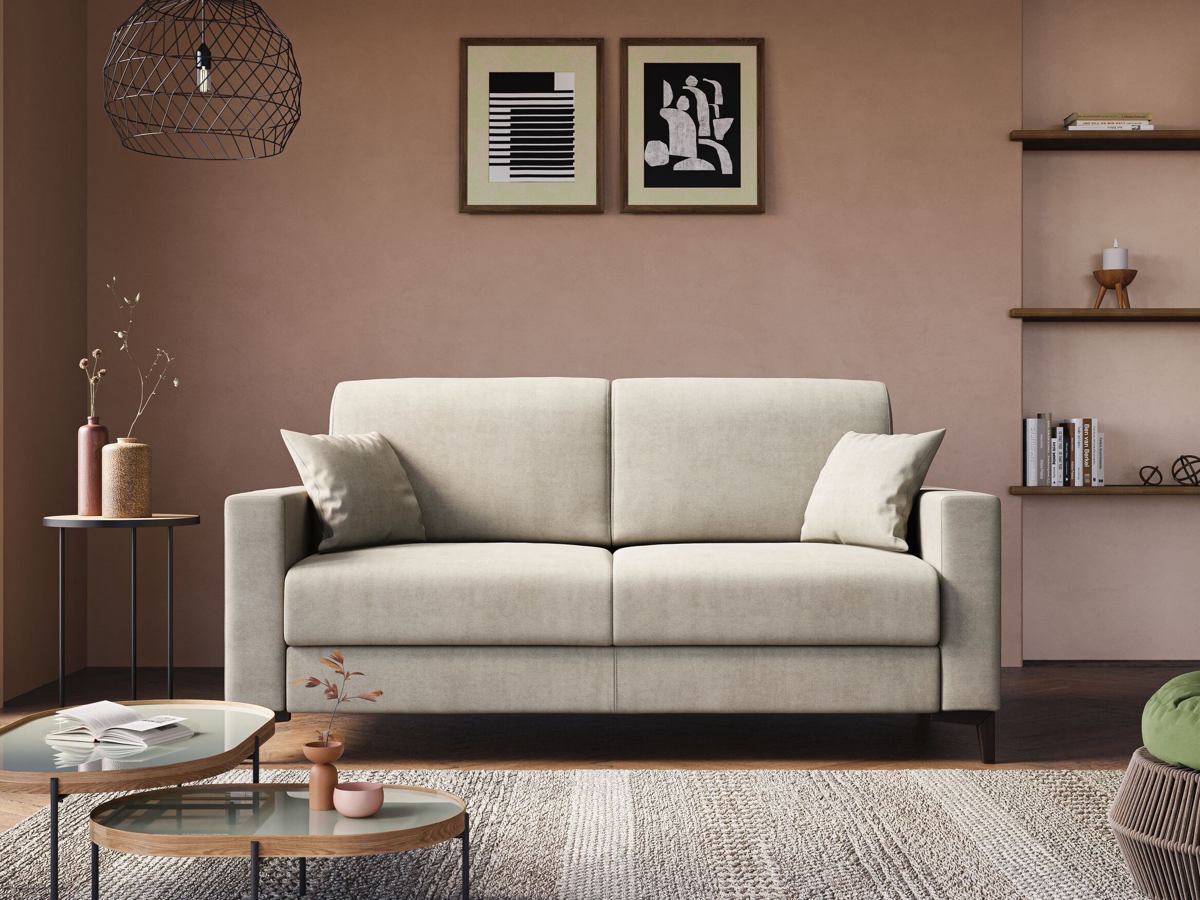 Ткань раскладной диван-кровать Divani.Store KAFKA ARCH-00102587