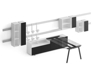 Меламиновая секционная стена с письменным столом