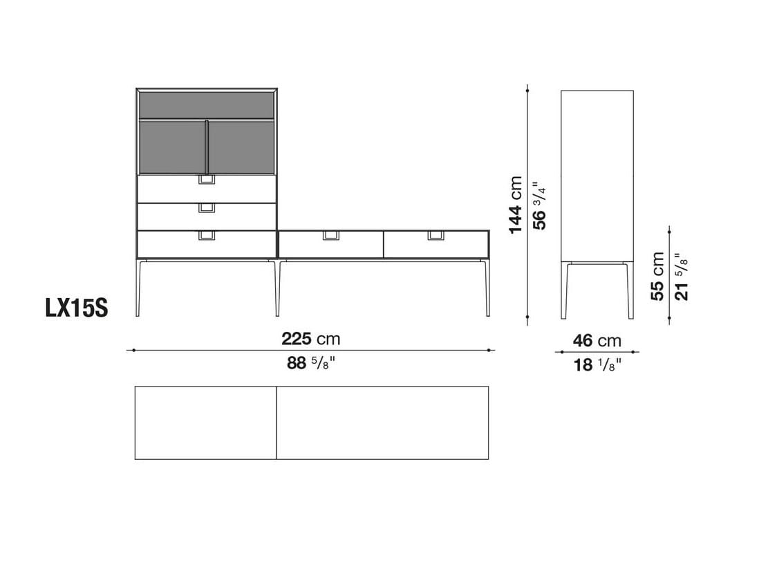Шкаф с ящиками Maxalto ARCH-00148573 - Вид №11
