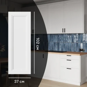 KONSENSA Фальшпанель Котлас белая для кухни 37×102 см 89387739