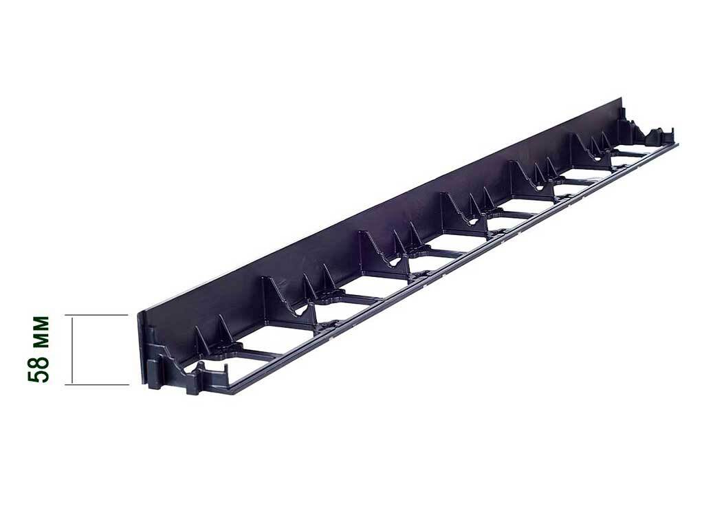 Пластиковый бордюр 58 мм, длина 1 м, зелёный ГеоПластБорд GPBST-54 - Вид №18