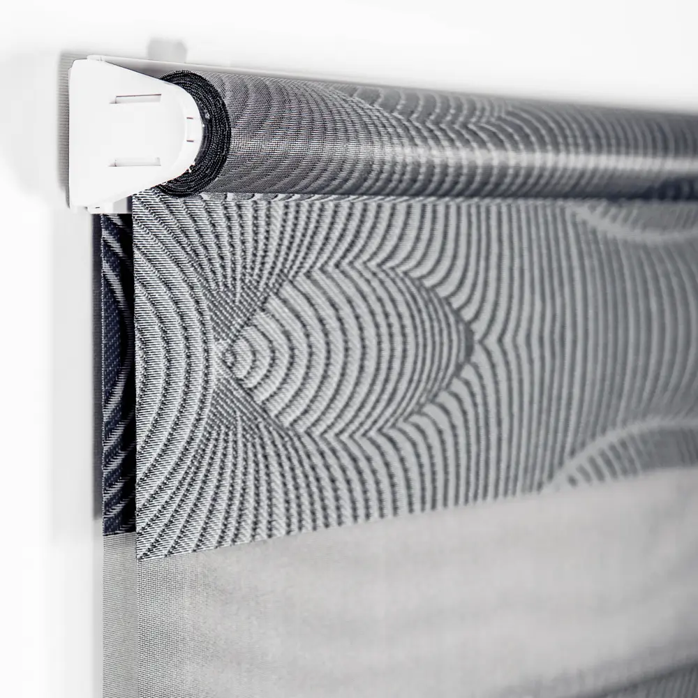 Штора рулонная день-ночь Miamoza Sound Wave 40x160 см, цвет серый Santreyd STLM-2045380 - Вид №1