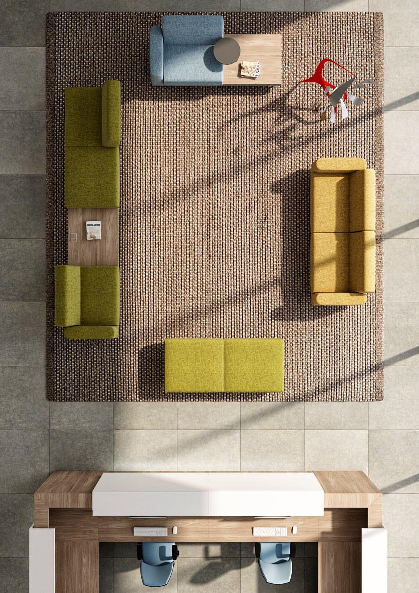 Quadrifoglio Основание дивана из 2-местной ткани Avana sun-id-1473651 - Вид №4