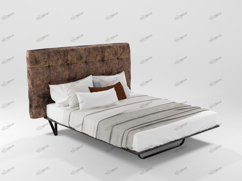 Barel Кровать из ткани с тафтинговым изголовьем sun-id-1515335