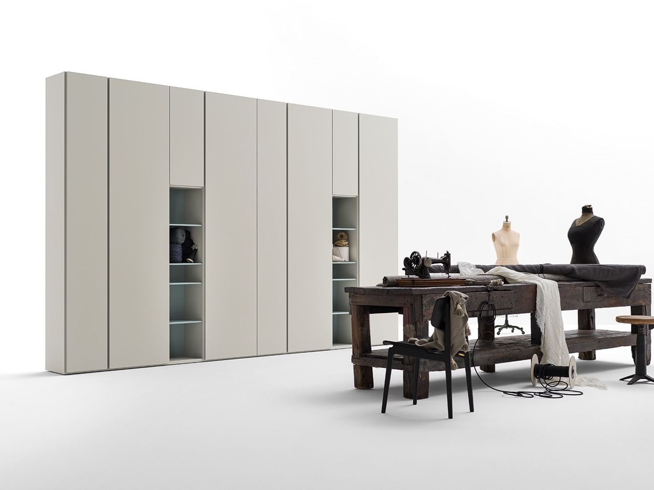 Шкаф с открытыми отсеками Caccaro Grafik ARCH-00111686