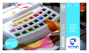 20808623 Краска акварель Набор акварельных красок Van Gogh 24 кюветах с кистью пластиковый короб Royal Talens