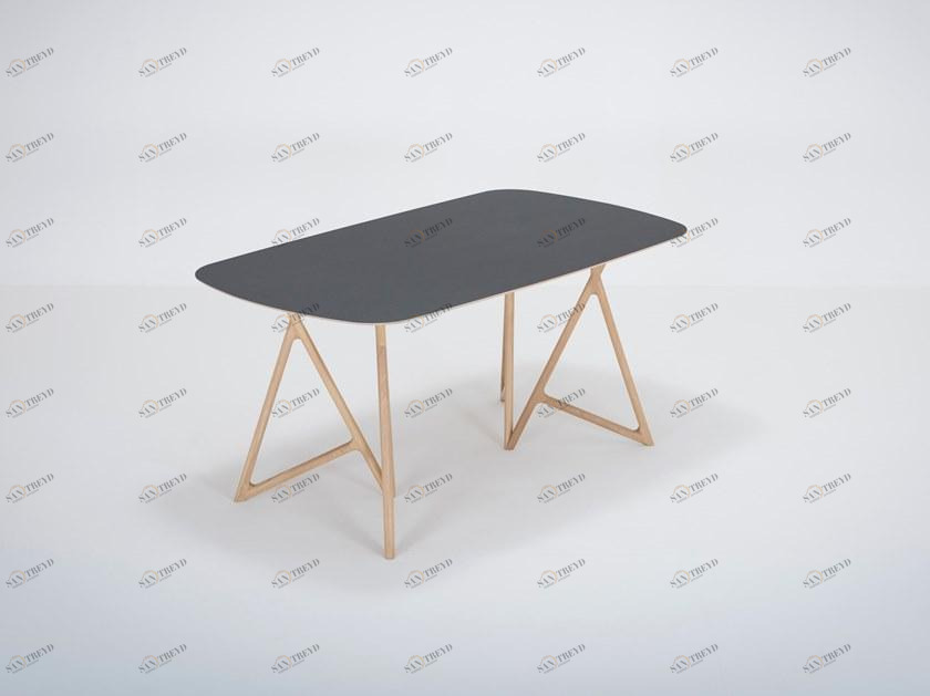 Gazzda Прямоугольный обеденный стол в линолеуме Fawn sun-id-1375887