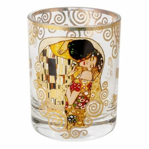 Стакан для виски стеклянный золотистый в подарочной упаковке "Поцелуй" (Г.Климт) CARMANI Г.КЛИМТ 00-3946416 Золото;прозрачный