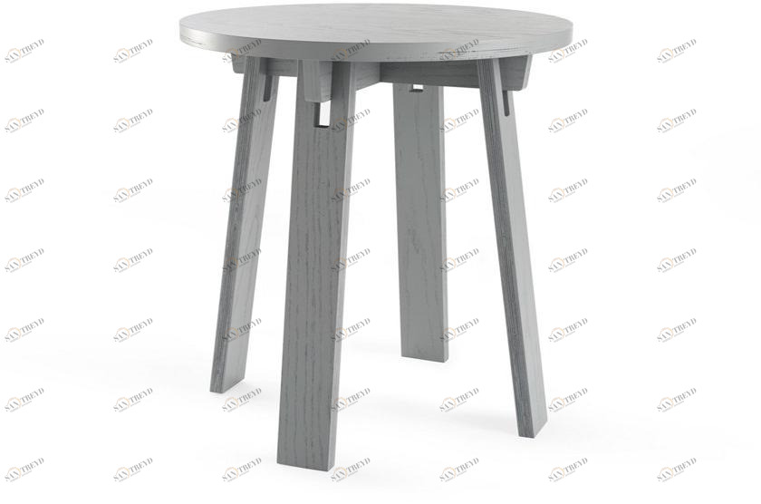 Deadgood Высокий круглый стол из лакированного ясеня  M1lt 