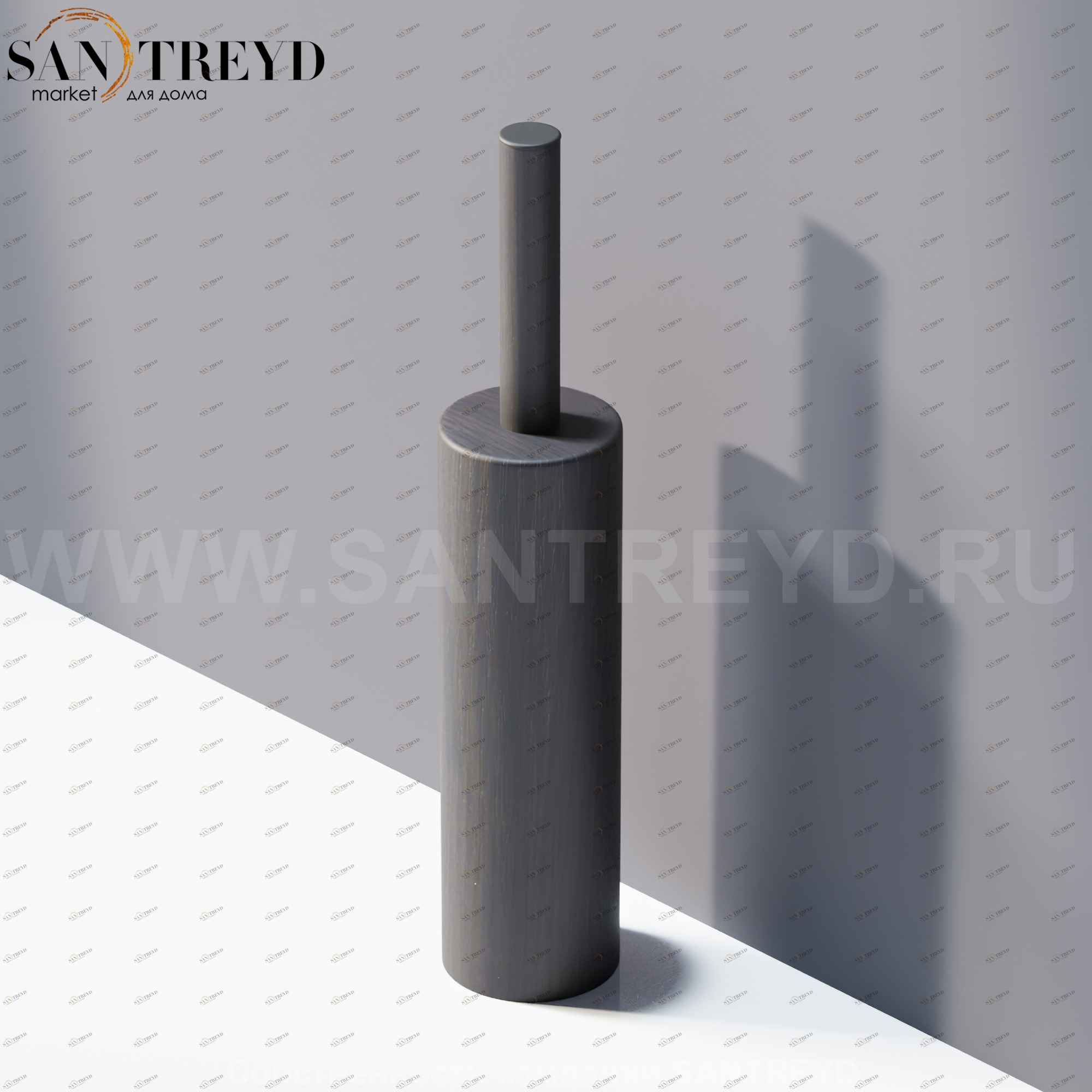 Agape DOT LINE Туалетный ёрш напольный темный дуб ADTL0456.RW ADTL0456RW