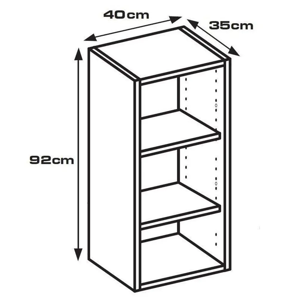Каркас навесной 40x92x35 см, ЛДСП, цвет белый 82239813 STLM-2106164 DELINIA  - Вид №7