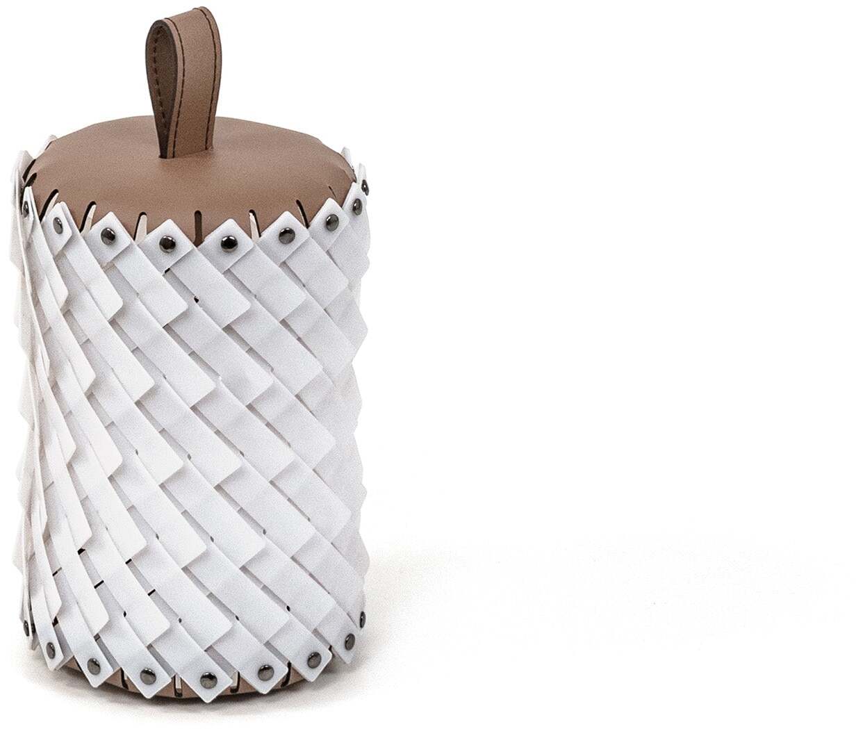 Настольный фонарь Almeria - Ø 19XH36 см / регенерированная кожа_camel