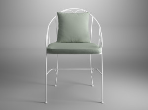 Садовый стул из оцинкованной стали