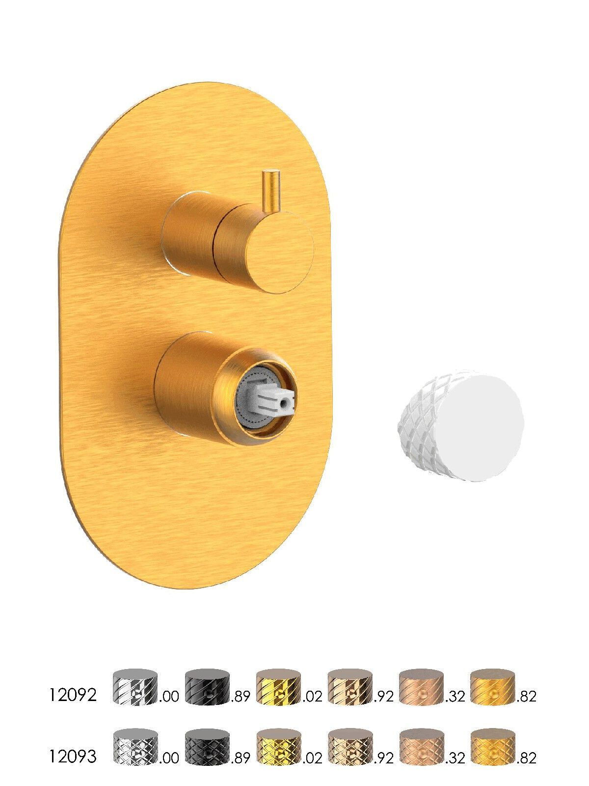 Встраиваемый однорычажный смеситель для душа с переключателем Rubinetterie Frattini Pepe XLS ARCH-00140714 - Вид №4