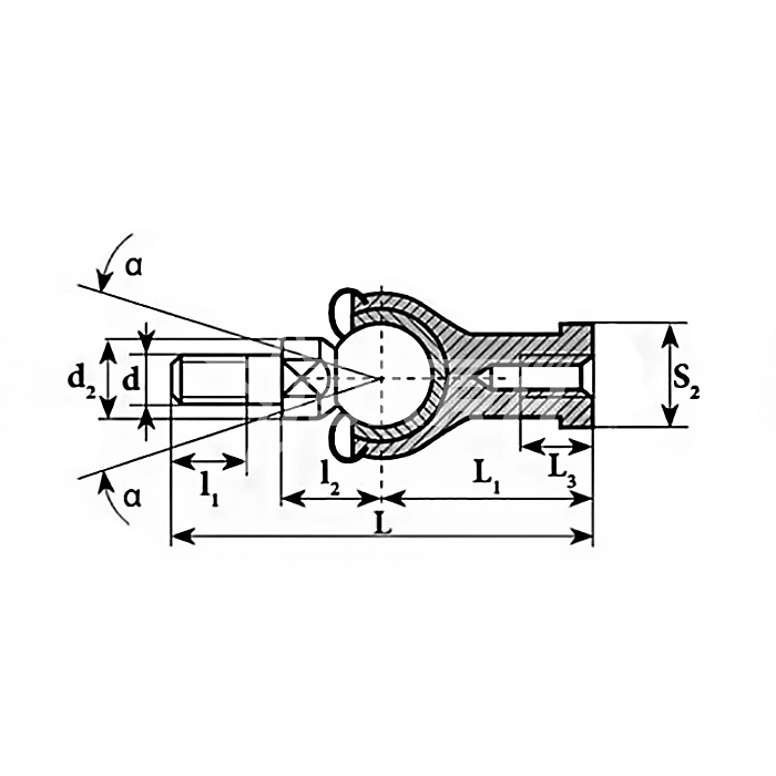 IS2529 Шарнирный наконечник SQZ6CRS ISKRA  - Вид №2