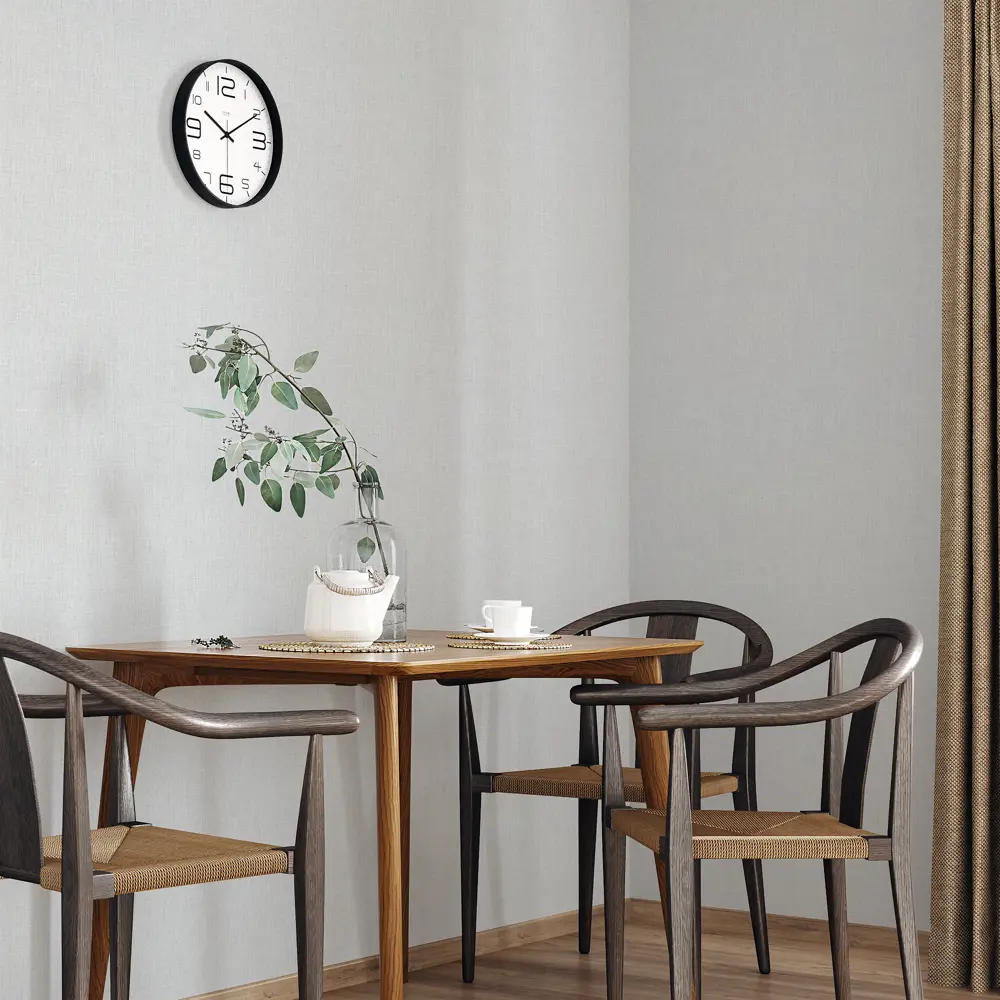 Обои флизелиновые Palitra Simple Rogozhka серые с текстурой рогожки 88060369 STLM-1353762 - Вид №4