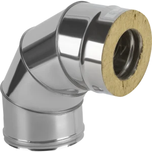 Сэндвич-колено Металлик и Ко 90° D120x200 мм 430/0.8 мм