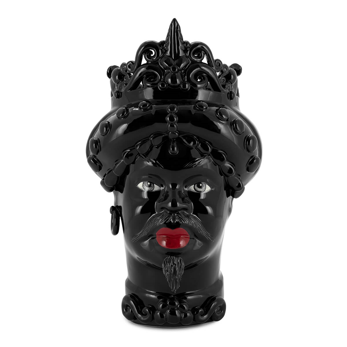 201065-10 ABHIKA ВАЗА MORO MAN MED. ПРОСТО WHITE  - Вид №1