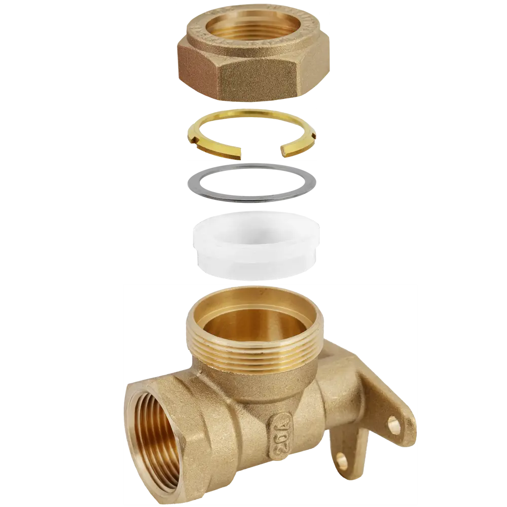 Угольник обжимной Stahlmann 20 мм х 3/4" для систем водоснабжения 82650038 STLM-0032865 - Вид №1