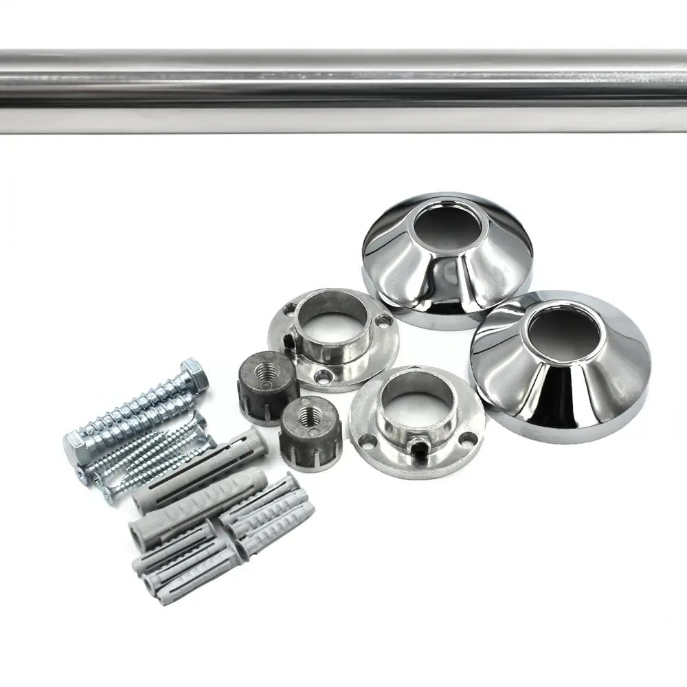 Карниз для ванной Go Go дугообразный 150x90 см нержавеющая сталь цвет хром STLM-2140625 - Вид №2