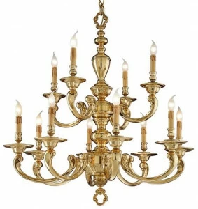 Possoni Illuminazione Люстра из полированной латуни Otello 258/8+4