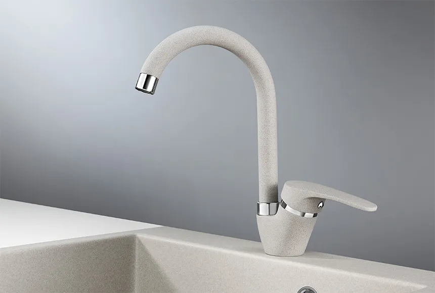 1024, БАЗАЛЬТ, СМЕСИТЕЛЬ КУХОННЫЙ GRANULA 1024-ST47