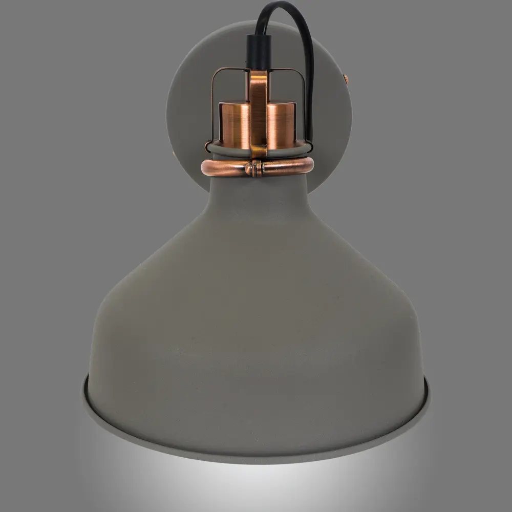 Бра Amsterdam WML-425 1xE27x40 Вт металл цвет серый CAMELION STLM-2113573 - Вид №3