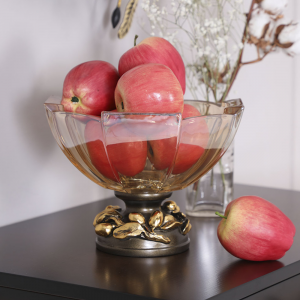 52102 Фруктовница-конфетница Oliva Branch Gold Бронза BOGACHO