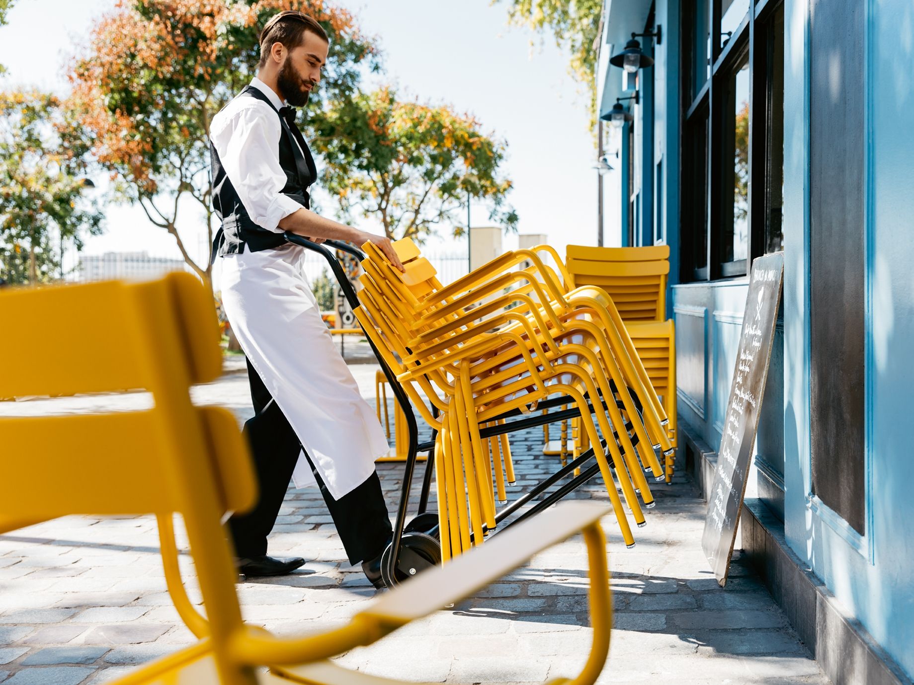 Алюминиевый штабелируемый садовый стул Fermob Luxembourg ARCH-00066537 - Вид №19