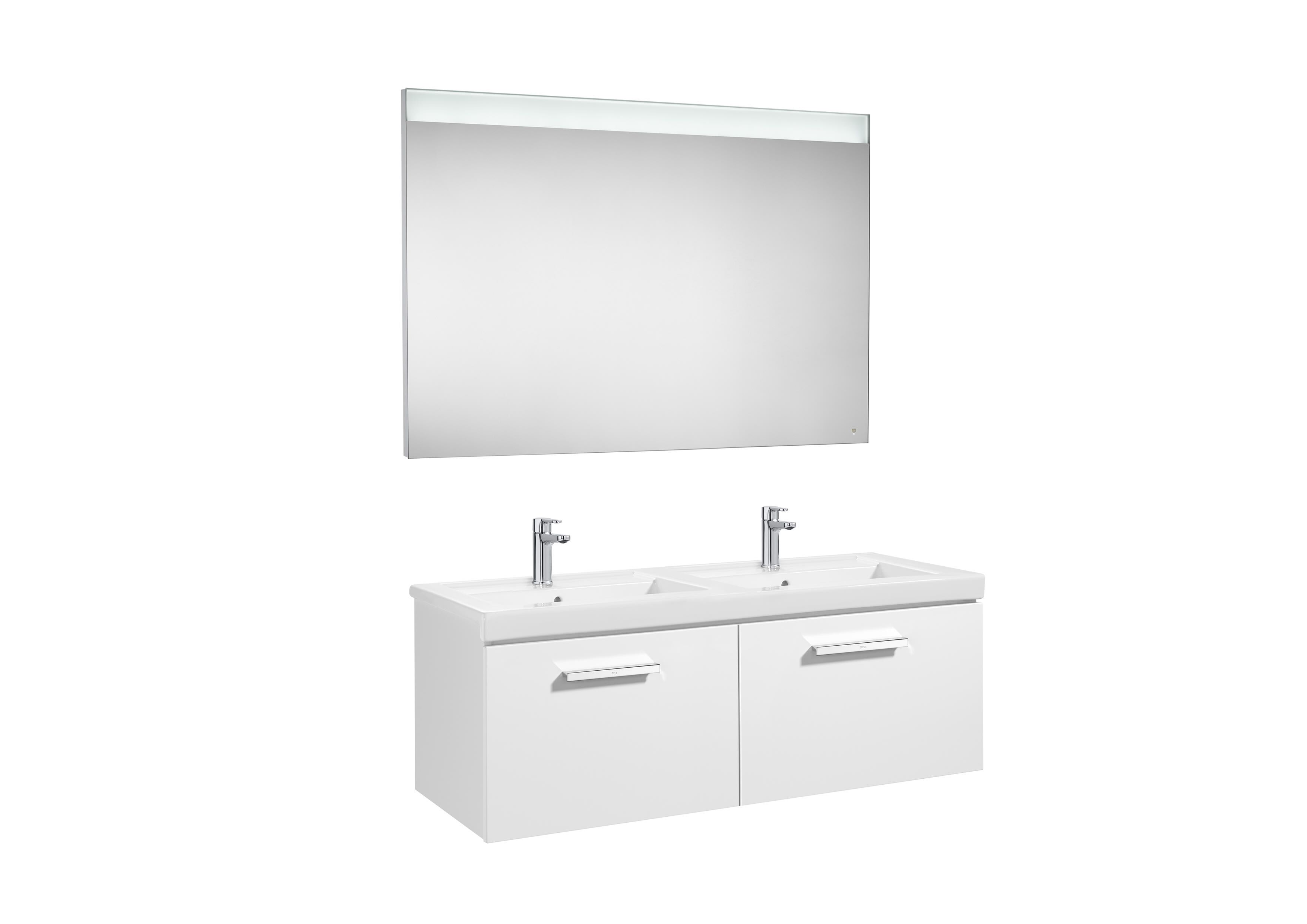 Двойной подвесной туалетный столик с зеркалом Roca Prisma ARCH-00091715 - Вид №2