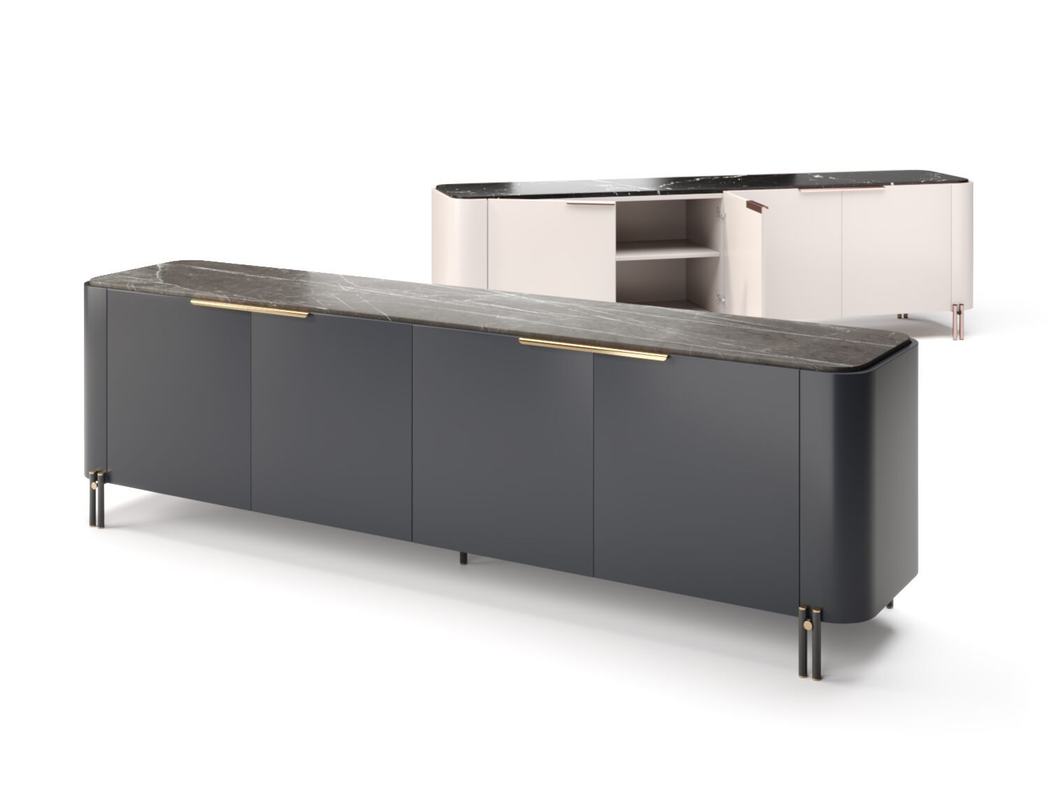 Деревянный шкаф с распашными дверями PRADDY Natur ARCH-00112680 - Вид №5