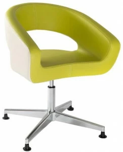 Vela Arredamenti Вращающееся кресло из эко-кожи с 4 спицами