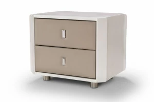 Тумбочка прикроватная белая Prince KELLY LOUNGE  094402 Бежевый;белый;дуб сонома