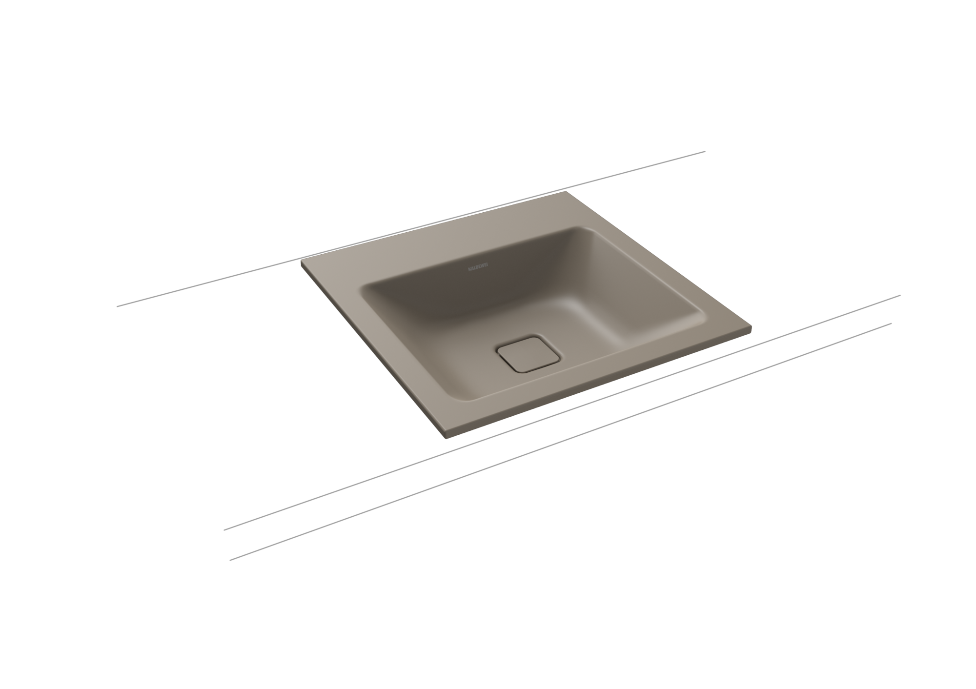 Умывальник KALDEWEI Сталь эмалированная 3075 448 теплый серый 60 30753083448 