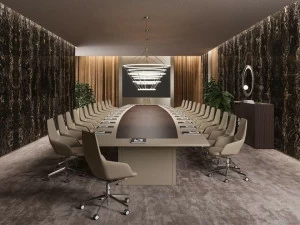 PROF Овальный стол для совещаний из дерева Bespoke conference tables
