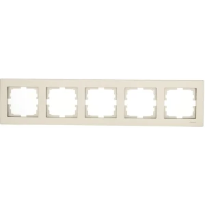 Рамка Lezard Vesna для розеток и выключателей на 5 модулей, цвет титан 87103824