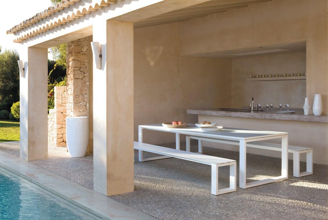 MNST947 Обеденный стол pca white f8 ⌀155см Manutti Fuse - Вид №4