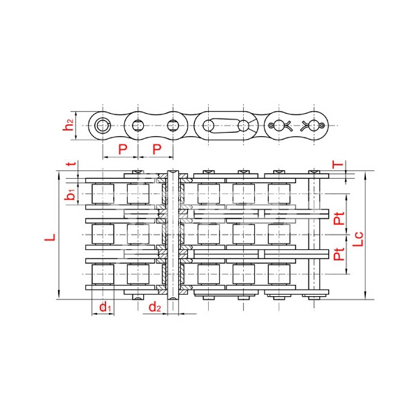 IS4327 Соединительное звено для цепи 08B-3G ISKRA  - Вид №2