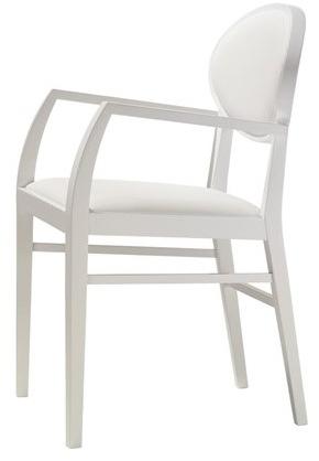 Andreu World Стул из бука с подлокотниками и открытой спинкой Zarina So1711 - Вид №2