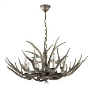 Подвесная люстра Ideal Lux Chalet SP8 IDEAL LUX ДИЗАЙНЕРСКИЕ, CHALET 057295 Коричневый