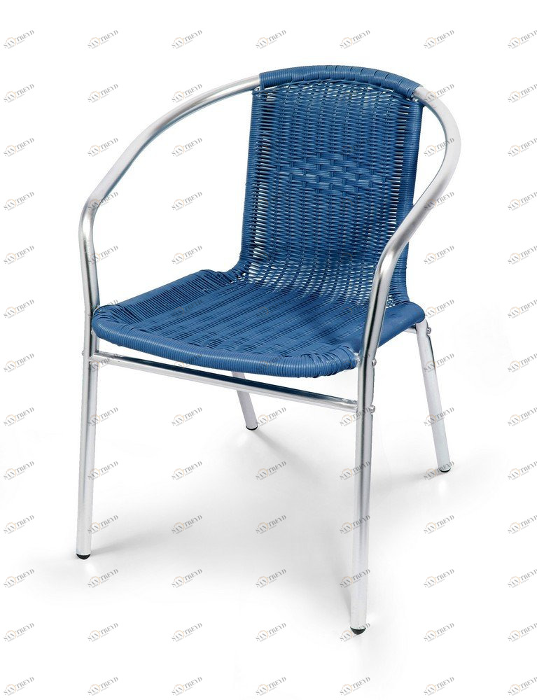 Стул садовый алюминиевый Lover Blue AFINA МЕБЕЛЬ ДЛЯ ЛЕТНЕГО КАФЕ 130384 Синий 