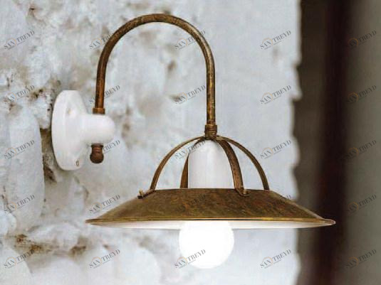 Aldo Bernardi Настенный светильник из латуни с фиксированным кронштейном Postiglione sun-id-1378418