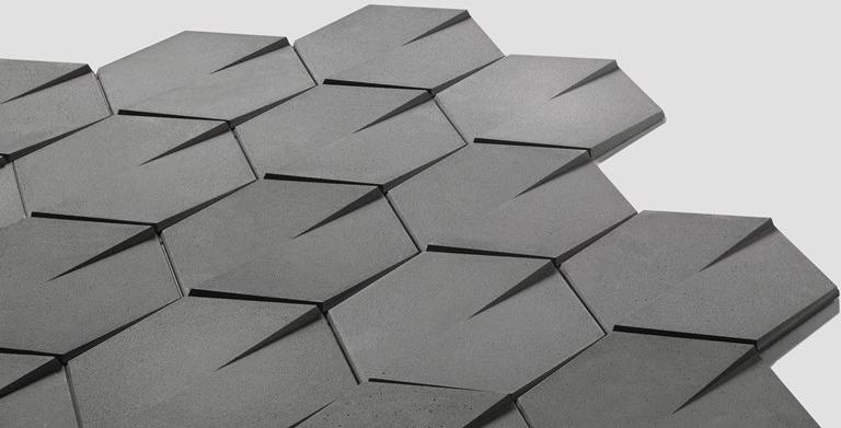 Bentu Design Плитка с трехмерной бетонной поверхностью  K1101101 /02 /03  - Вид №5