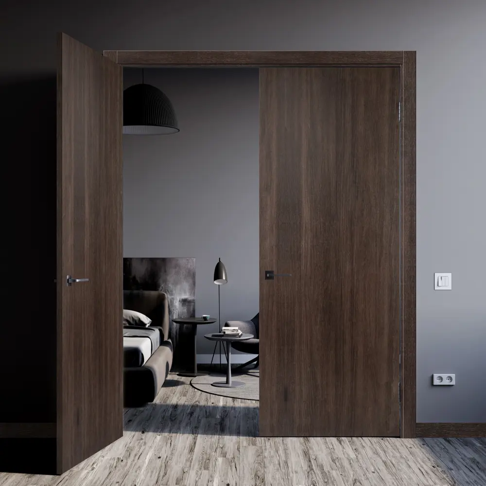 Дверь межкомнатная глухая Мирра 60x200 см Hardflex цвет дуб кастелло с замком и петлями 85546852 STLM-2024634 МАРИО РИОЛИ  - Вид №8