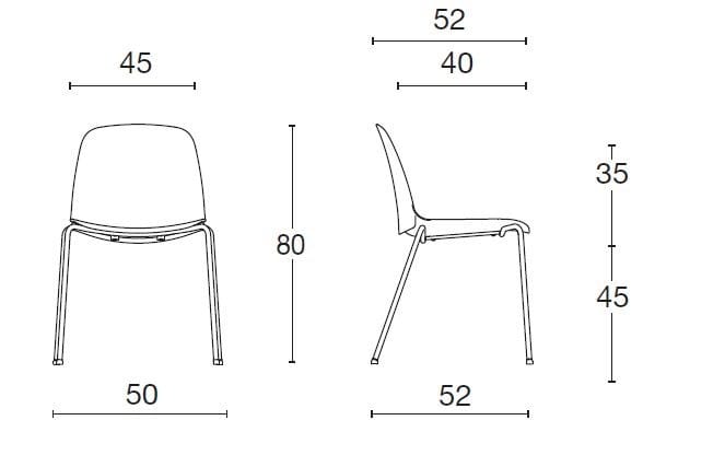 Штабелируемый стул из полипропилена Diemme Kire ARCH-00128726 - Вид №15