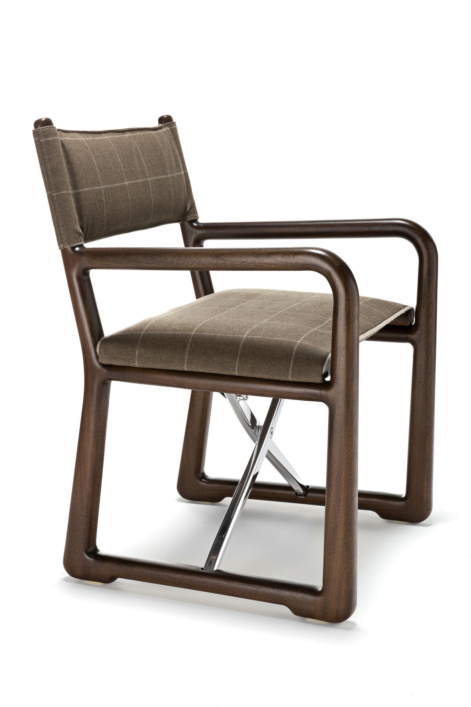 Складной стул директора из красного дерева и ткани Exteta Loro Piana Interiors, Delight Chairs St. Moritz от Exteta ARCH-00073041 - Вид №1