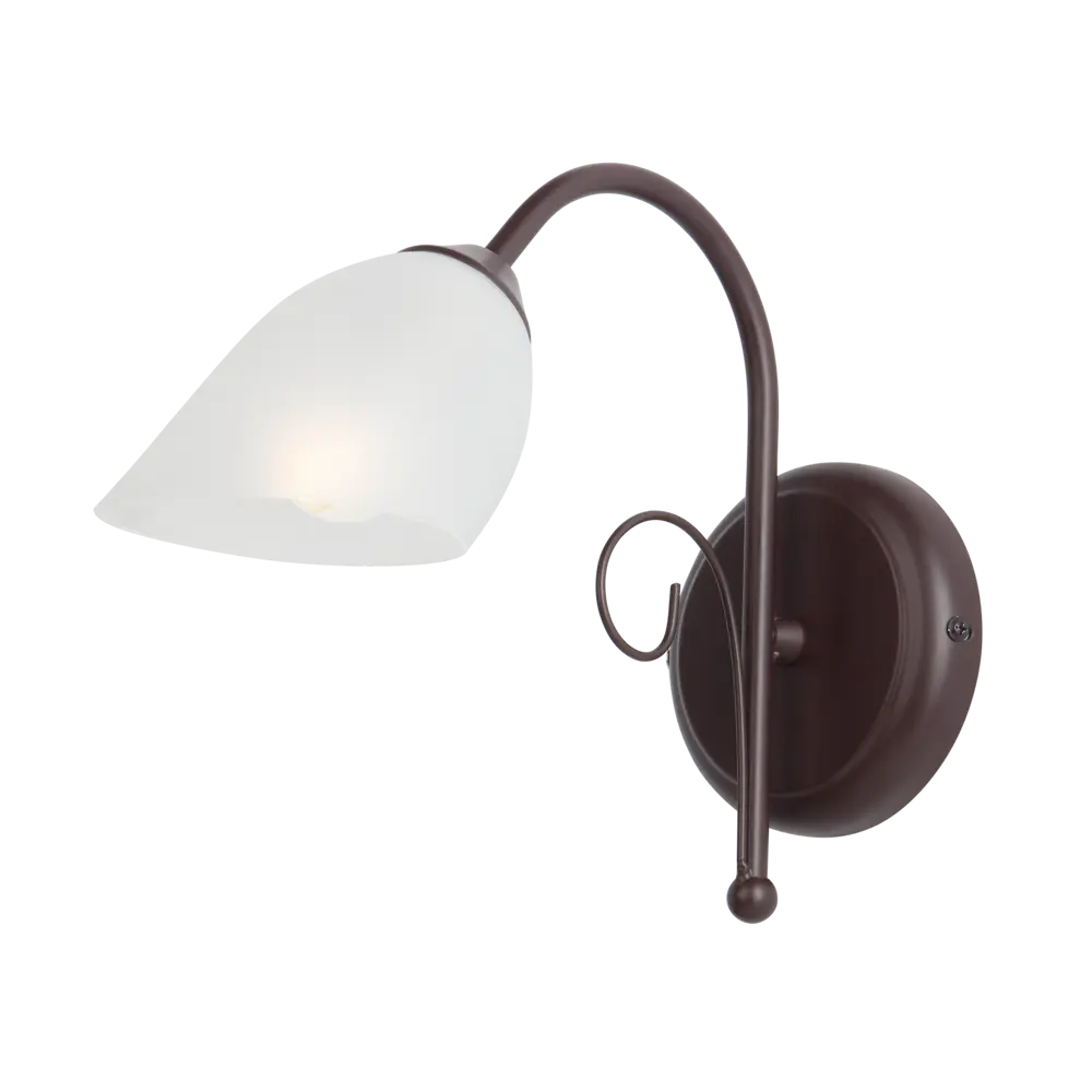 Настенный светильник бра Vitaluce Брауни 1 лампа 3м² Е14 цвет коричневый матовый STLM-2089614 - Вид №2