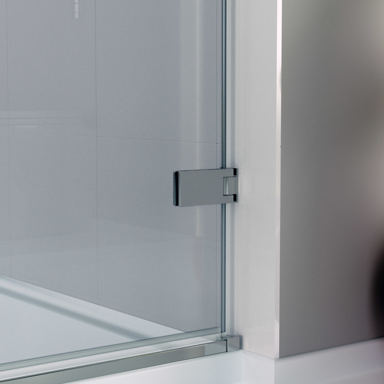Дверь душевая для установки с боковой панелью GHD1300H Или R Merlyn Arysto Хромированный  - Вид №2